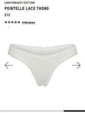Skims Pointelle Lace Thong